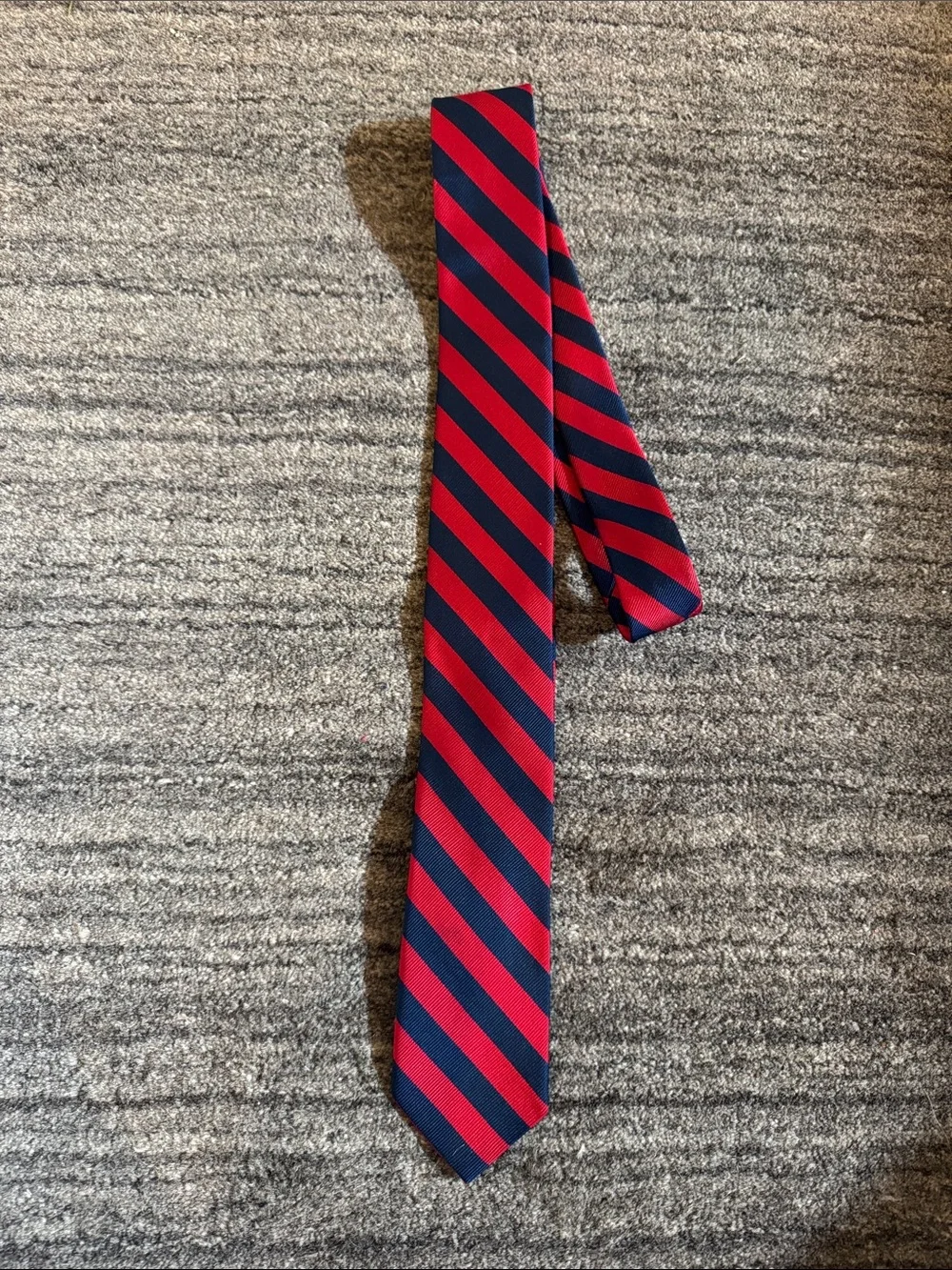J.Crew silk tie slim Red Navy